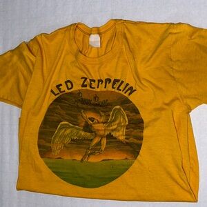 ULTRA RARE Vintage 70s led zeppelin t shirt- Single Stitch -